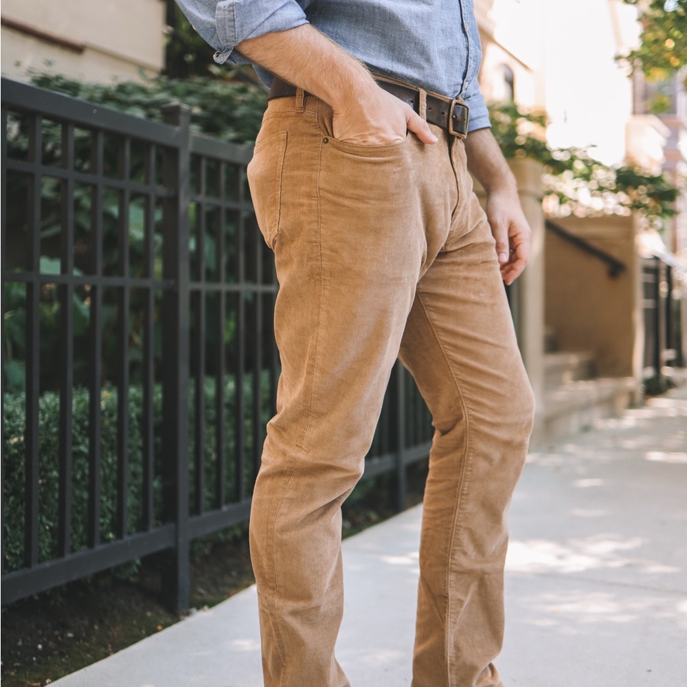J. Crew Men's Tan Corduroy Trousers